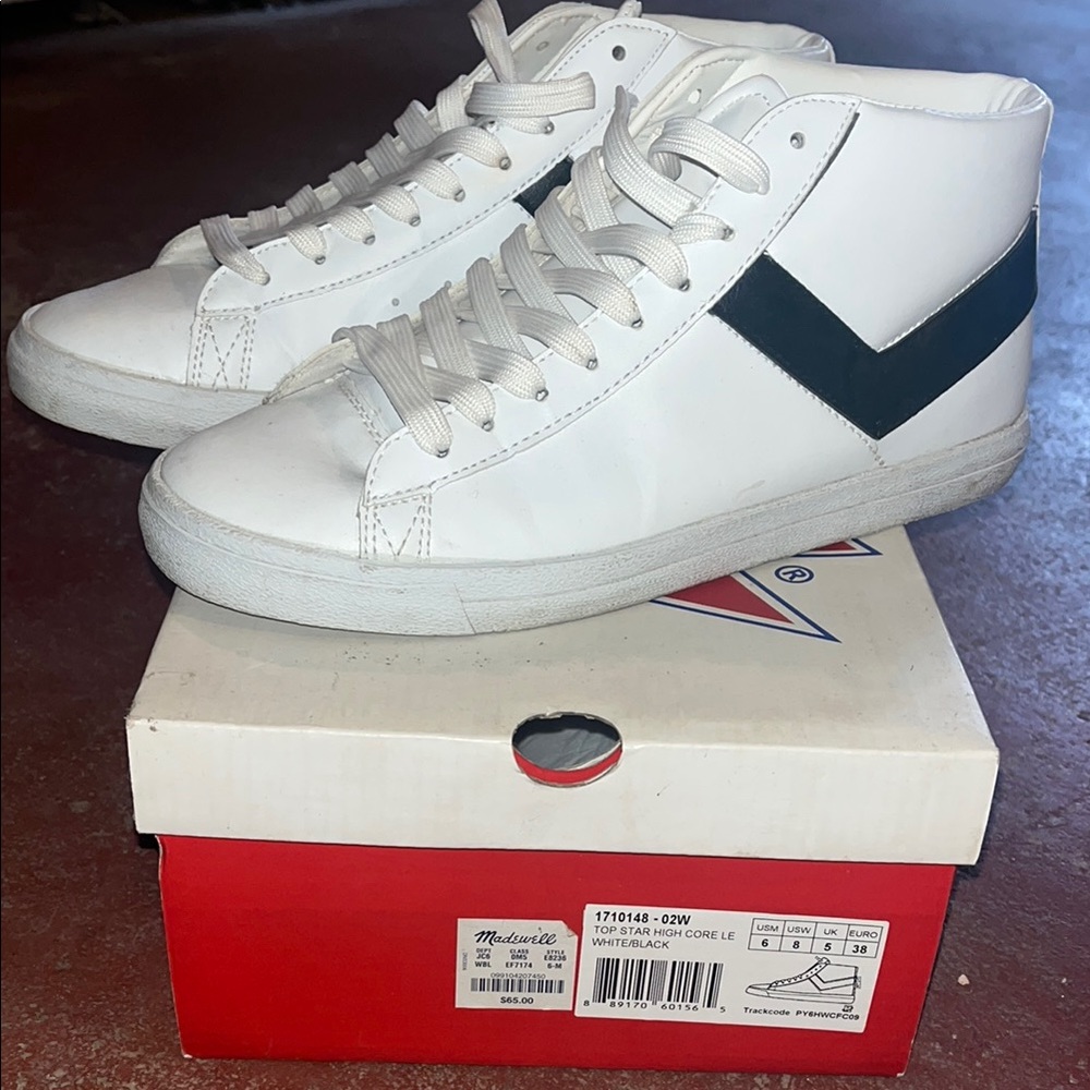 Pony for Madewell White and Black Women's Sneakers